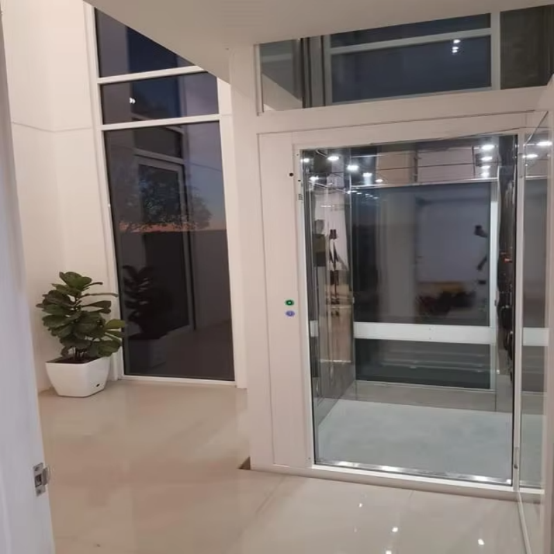 VTEV109 Ascensores Elevadores Stílusos üvegvilla-lift duplex magánlakáshoz