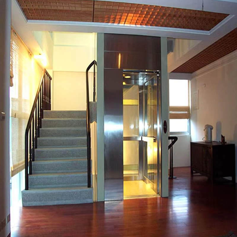VTEV104 Ascensores Elevadores luxus rozsdamentes acél villalift családi használatra