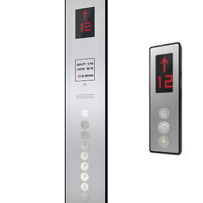 VTSP332 Felvonórészek Négyzet alakú nyomógomb LED-fénnyel