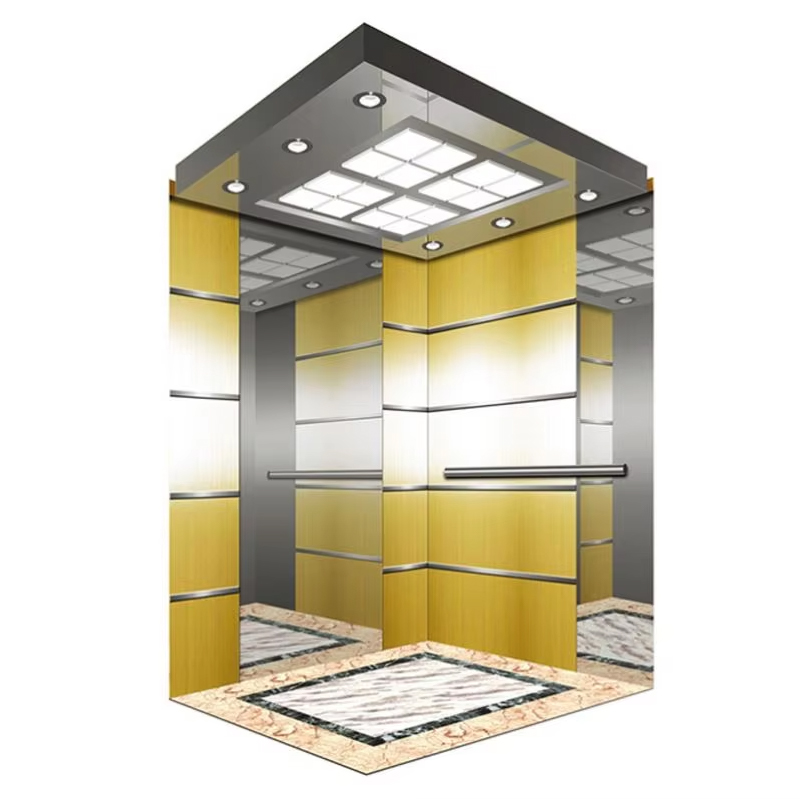 VTSP134 személylift kabin energiahatékony LED mennyezetű rozsdamentes acél szerkezettel, ISO9001 tanúsítvánnyal 1 év garancia