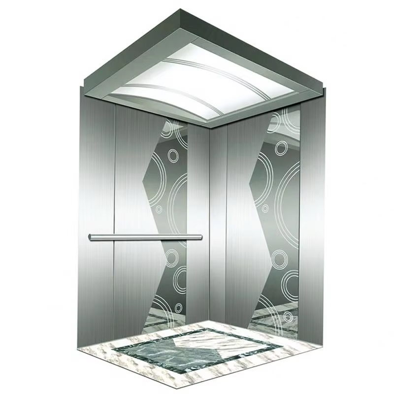 VTSP134 személylift kabin energiahatékony LED mennyezetű rozsdamentes acél szerkezettel, ISO9001 tanúsítvánnyal 1 év garancia