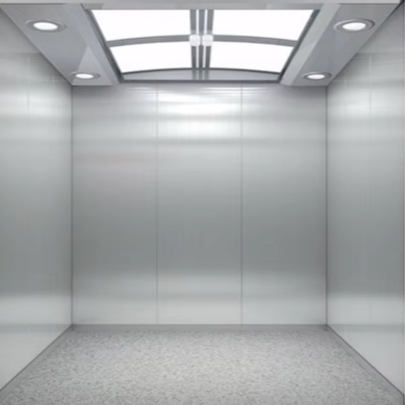 VTSP134 személylift kabin energiahatékony LED mennyezetű rozsdamentes acél szerkezettel, ISO9001 tanúsítvánnyal 1 év garancia